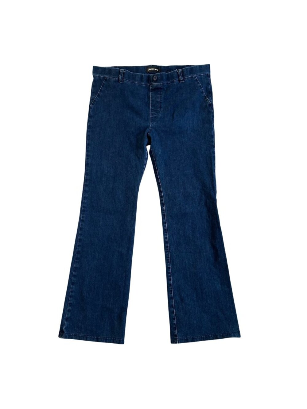 Betabrand Women's Sz XL Dark Wash Bootcut Yoga Denim Pants